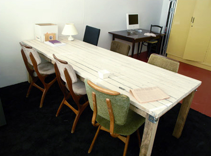 An image of Sofa's empty meeting room.